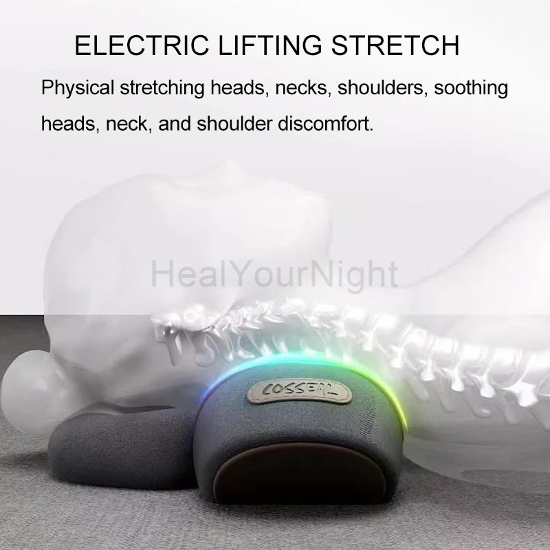 Electric Plug-In Heated Neck Massage Pillow 